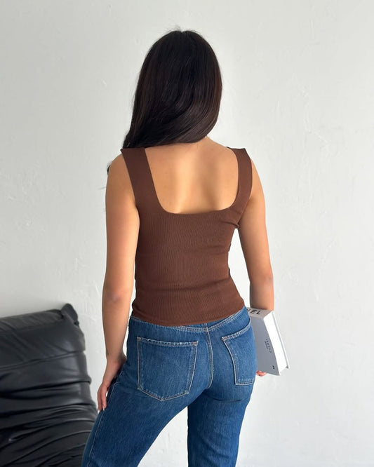 ASKILI HAVUZ YAKA FİTİLLİ BLUZ